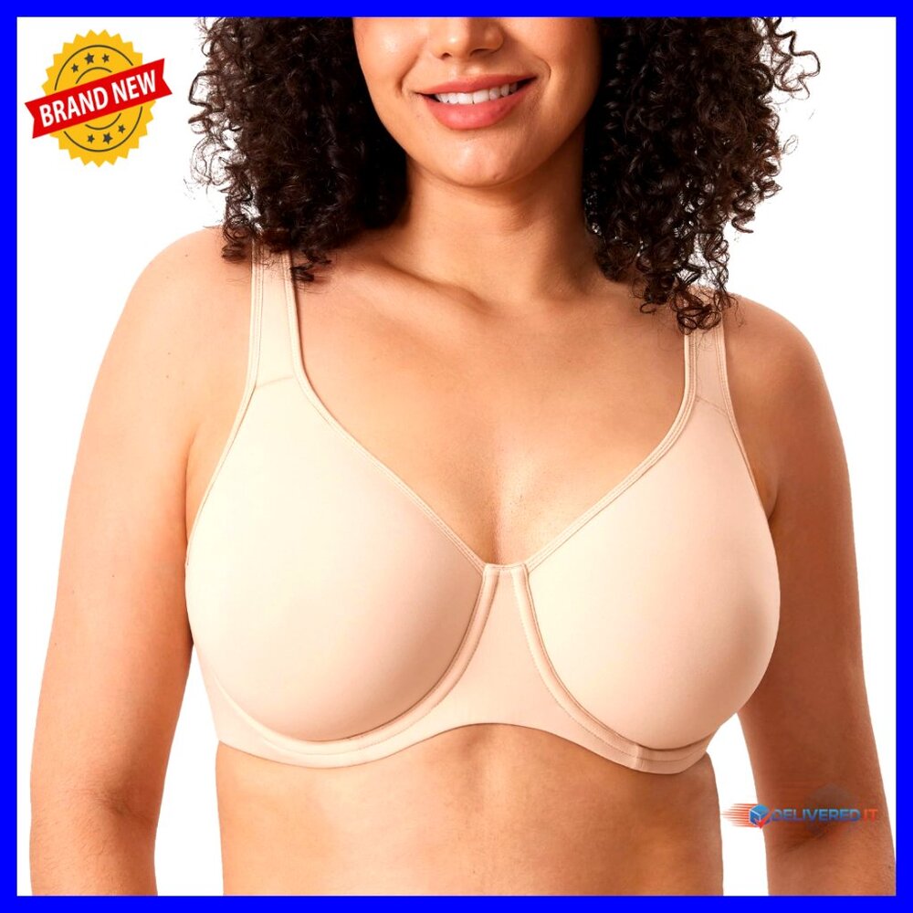 Plus Size Full Coverage Underwire Bra Seamless Un… - image 1